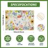 Watercolor Wildflowers Spring Placemats Set of 6 Summer Table Mats for Party Home Kitchen Dining Table Decorations 12x18 Inch