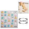 5D Cartoon Nagelsticker für Nagelkunst Geprägte Gravierte Nagelaufkleber Nagelzubehör Halloween Nageldekoration