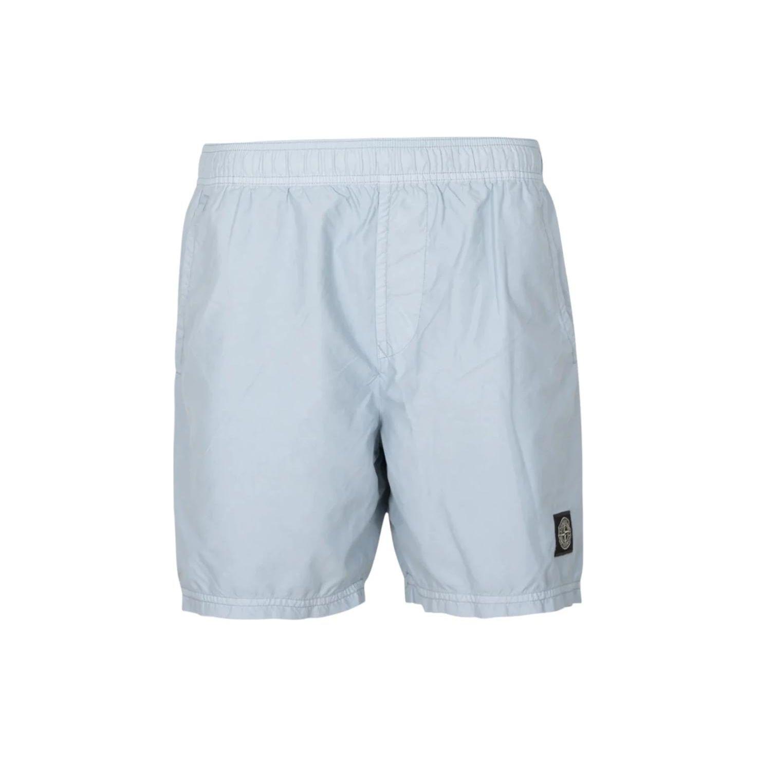 

Stone Island Regular Fit Nylon Swim Trunks Sky Blue Men Streetwear 8015B0946-V0041 L