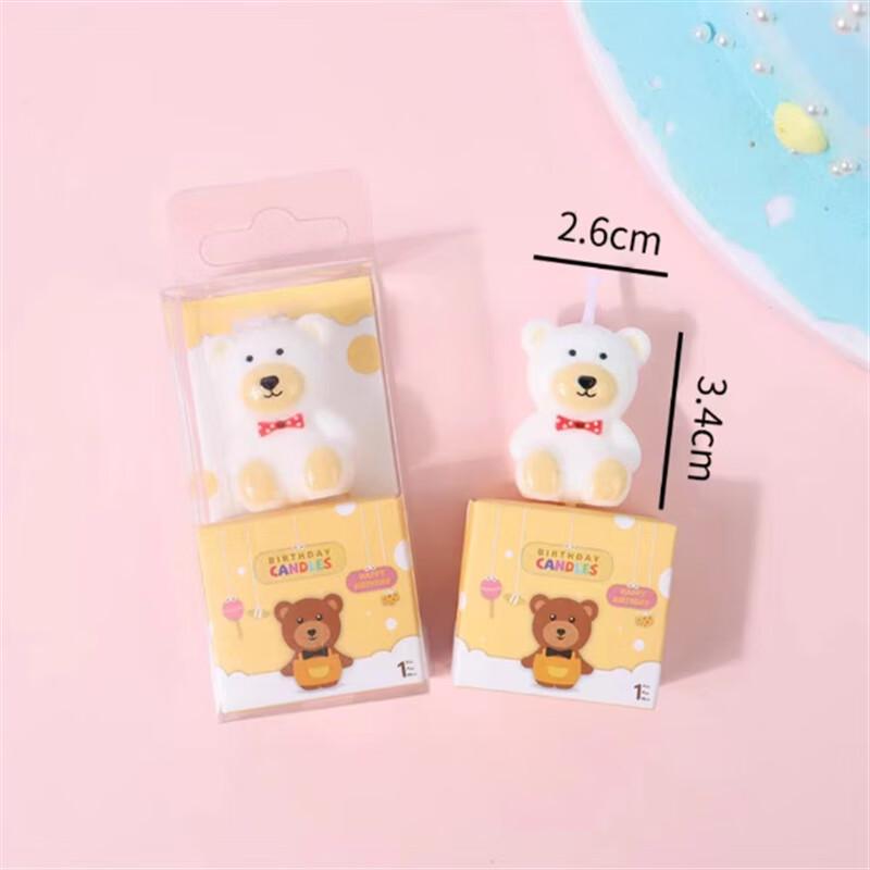 ZISIZ Little Bear Cake Decoration Candles