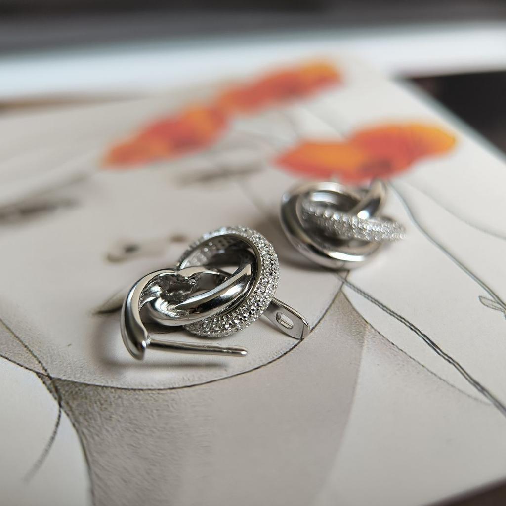 Silberohrringe mit Zirkonia (2187042)