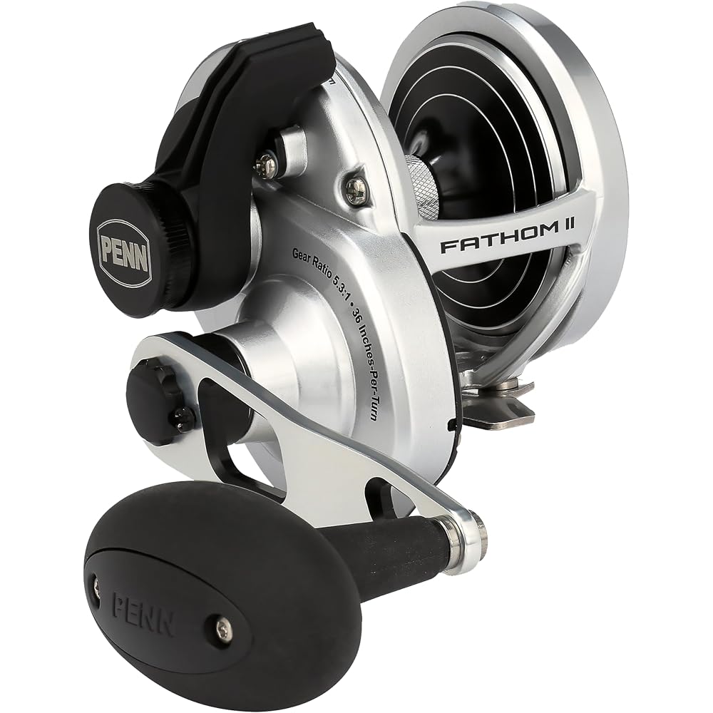 Penn Fathom II 25NLD Offshore Jigging Reel 25NLD Model Lightweight Durable Fishing Gear