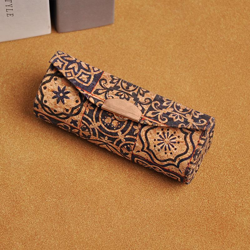 1pc Lipstick Case With Mirror Lipstick Case Retro Floral Wooden Lipstick Box Mini Portable Jewelry Case Home Storage Box