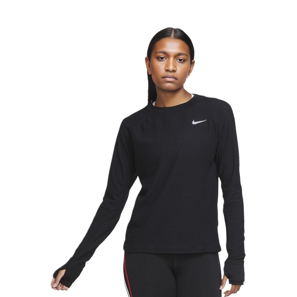Nike Sweatshirts Women's Black Crew Neck Moderate Regular CU3262-010
