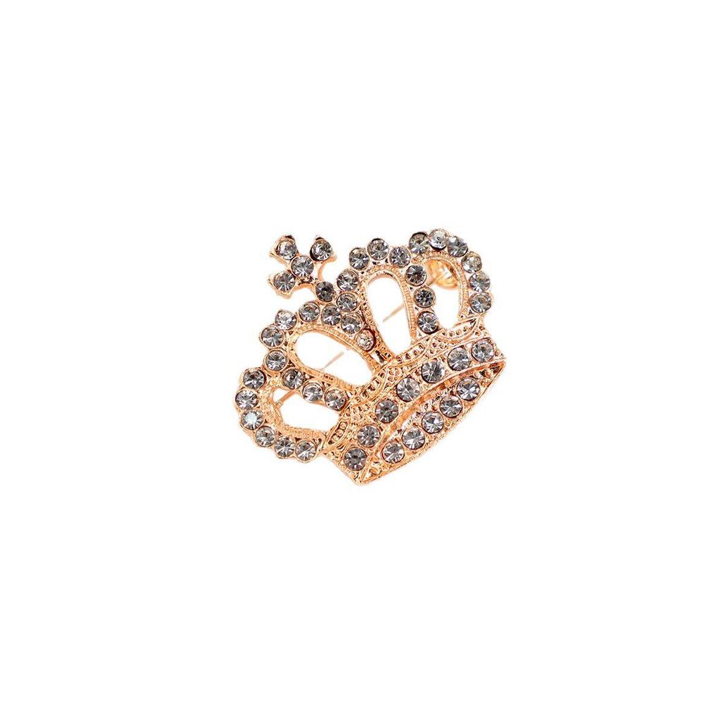 Anti-Wardrobe Malfunction Crown Brooch: Elegant Couple Style Pin for Fashion-Forward Outfits