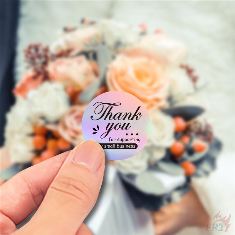 500Pcs/Roll Laser Thank You Kids Rewards Stickers - DIY Scrapbooks Album Decor Sealing Label Decals