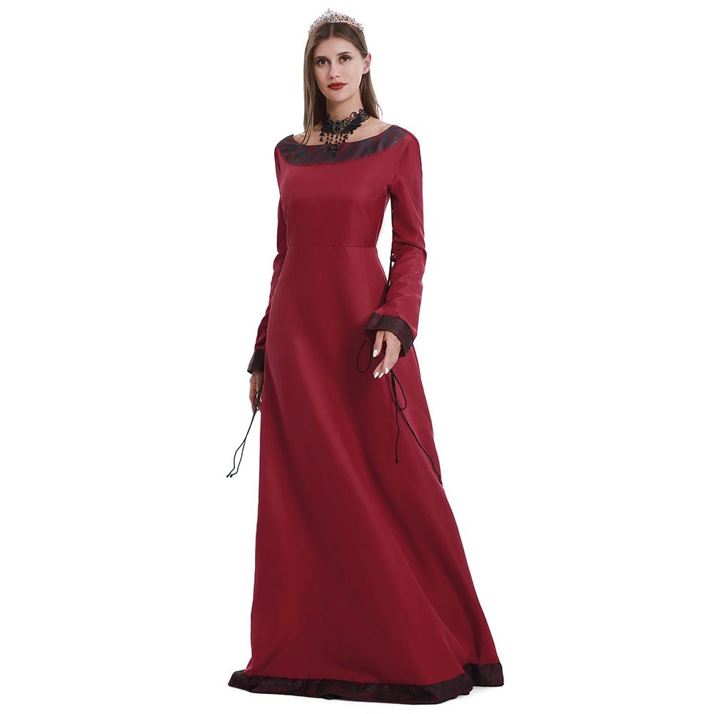 Women's Independent Station Medieval Retro Dress Women's Long-sleeved Performance Clothes