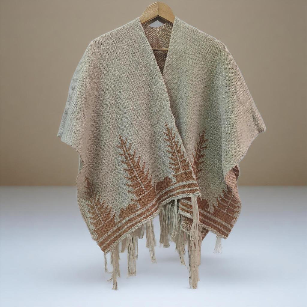 Bohemian Ethnic Women's Shawl: Versatile Travel Cape