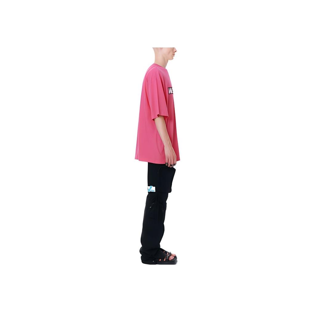 We11done Logo Print Short Sleeve T-Shirt Unisex Tops WD-TT1-22-628-U-HP