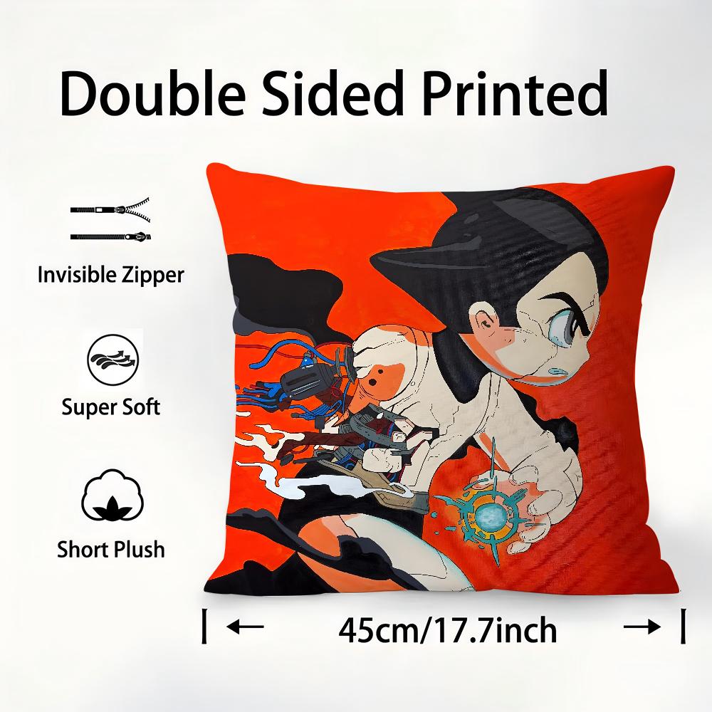 Anime A-Astro B-Boy Pillow Case Plush Fabric Soft Pillowcase Double Sided Print Cushion Cover Throw Pillow Cover