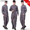 Korean-Style Gray Multi-Pocket Workwear Jumpsuit for Auto Repair and Labor Protection
