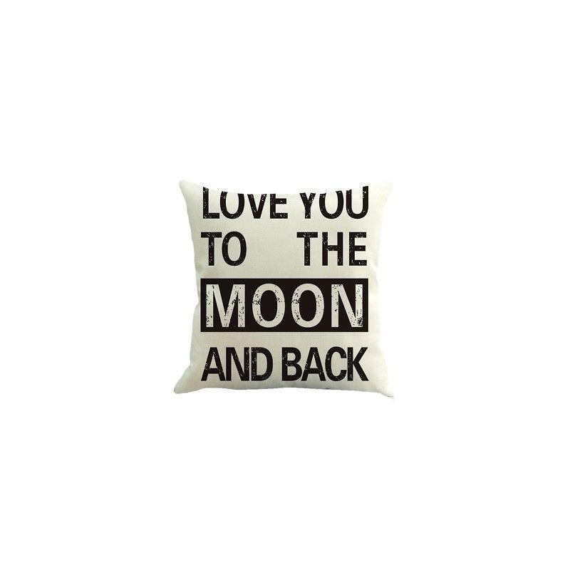 Luxurious Romantic Retro Words Quotes Throw Cushion Cover Pillow Case For Sophisticated Home Decor