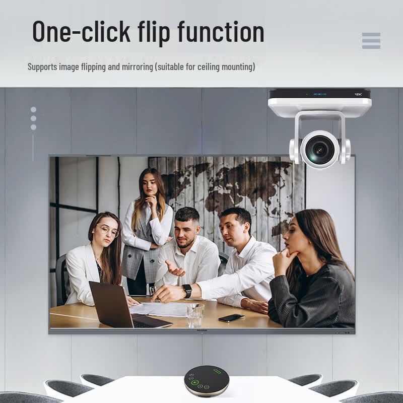 Huachang Vision 4K 60fps PTZ Conference Camera with 20x Optical Zoom and AI Tracking (CN Version)