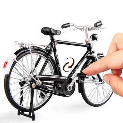 Retro Bicycles Model Home Decoration Classical Style Miniature Bike Figurine for Bedroom and Office Bookcase Display