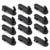 12 stuks Autovloermat Clips, Universele Pasvorm voor Toyota Lexus, Antislip Laadruimte Mat Bevestigingshaken, Zwart