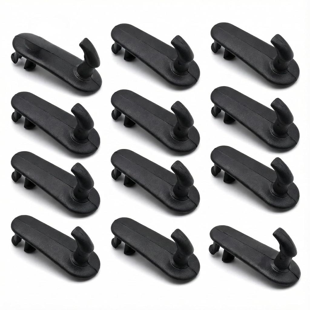12 stuks Autovloermat Clips, Universele Pasvorm voor Toyota Lexus, Antislip Laadruimte Mat Bevestigingshaken, Zwart