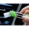 Multifunction Car Air Vent Cleaner Mini Double-end Micro Fiber Vent Duster Removable Cloth Cover Portable Cleaning Brush For Car