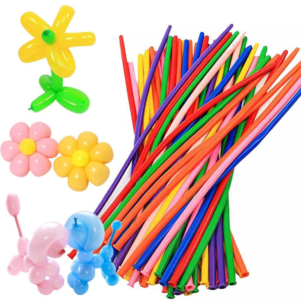 

Rindaism Balloon Art Balloon Set Pencil Water Balloons Long Durable Slim Rubber Twist Balloons for Decorations
