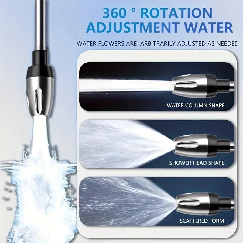 2x Stronger Portable Power Washer - High Pressure Water Gun for Car Washing Plant Watering Durable Plastic Ergonomic No Battery