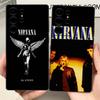 N-Nirvana Rock Band Phone Case For Samsung S 24 Fe 25 Ultra Plus 20 Lite 21 30 22 23 24 22 Ultra 5G Fundas