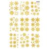 Single Side Sticker Gold Powder Snowflake Snowflake Window Sticker Wall Sticker
