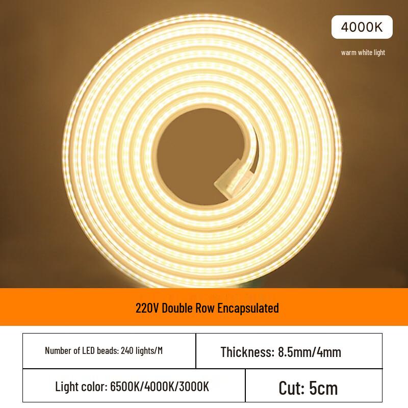 

Self-Adhesive Plug-in LED Strip Light with Switch