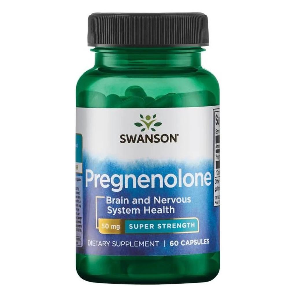 Pregnenolone, 50mg Super-Strength - 60 Caps