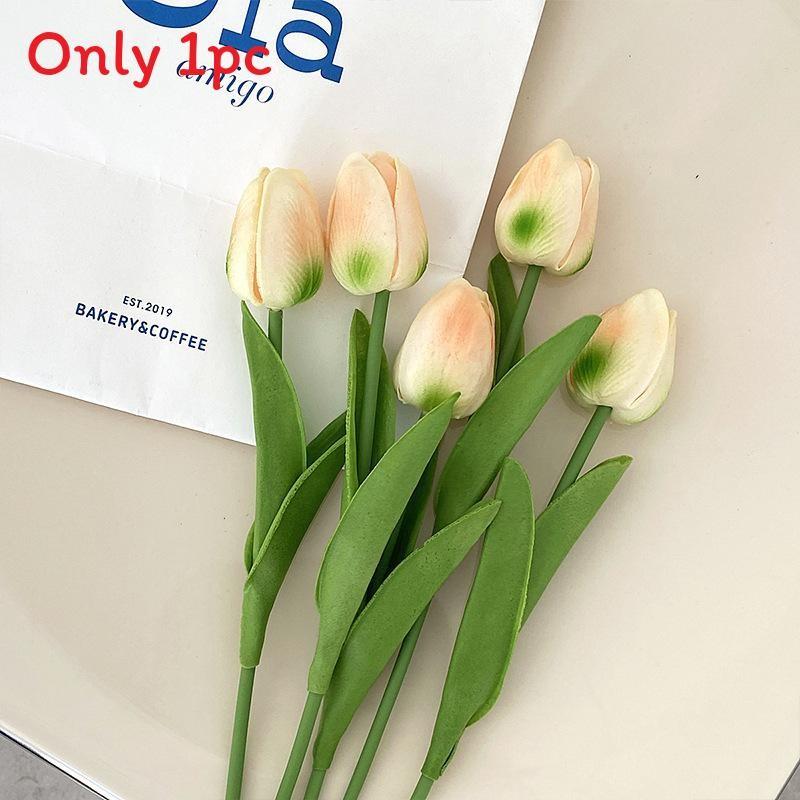 Tulip Pu Artificial Flowers For Wedding Decor Home Styling Props Photo