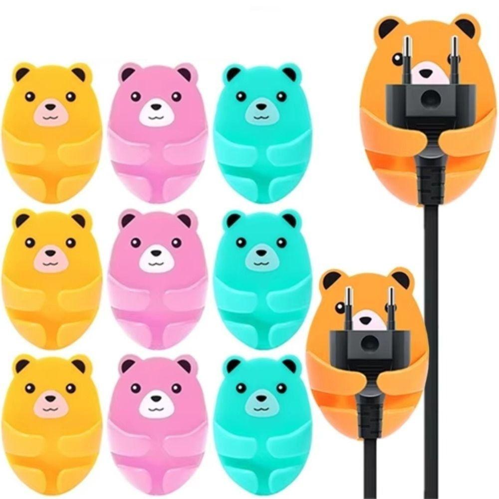 

Self-adhesive Wall Storage Hook Multi-Purpose Wall-Mounted Holder Cartoon Cable Organizer Bathroom помаранчевий