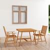 Day and Night - Day and Night 3-piece Garden Dining Set Solid Acacia Wood