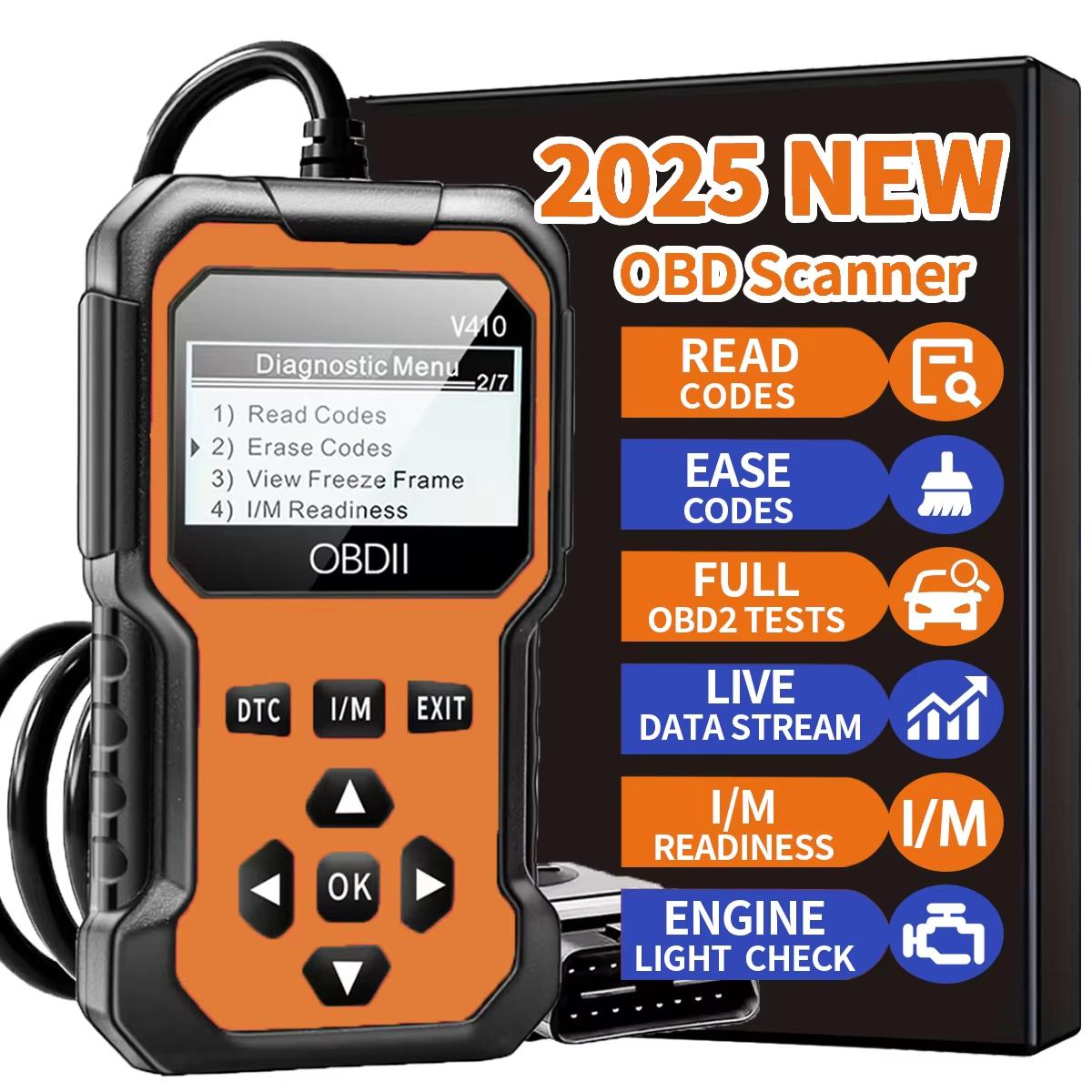 

Obd2 automotive scanner diagnostic tool, engine fault recognizer. Diagnose all obd protocol vehicles since 1996 and beyond жовтий