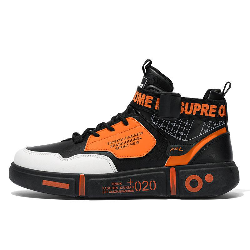 

2025 classmates boys high-top board shoes breathable middle school children students boys spring and autumn children s sports shoes summer new models 34