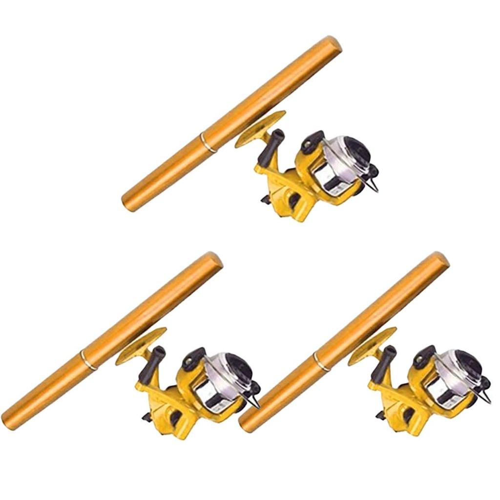 Fishing Rod Spinning Reel Set and Compact Pocket Fishing 21cm Set of Qb300079a33n0 [Orld Gear] Pen-shaped & "Tetold B2" <Lightweight Rod/closed