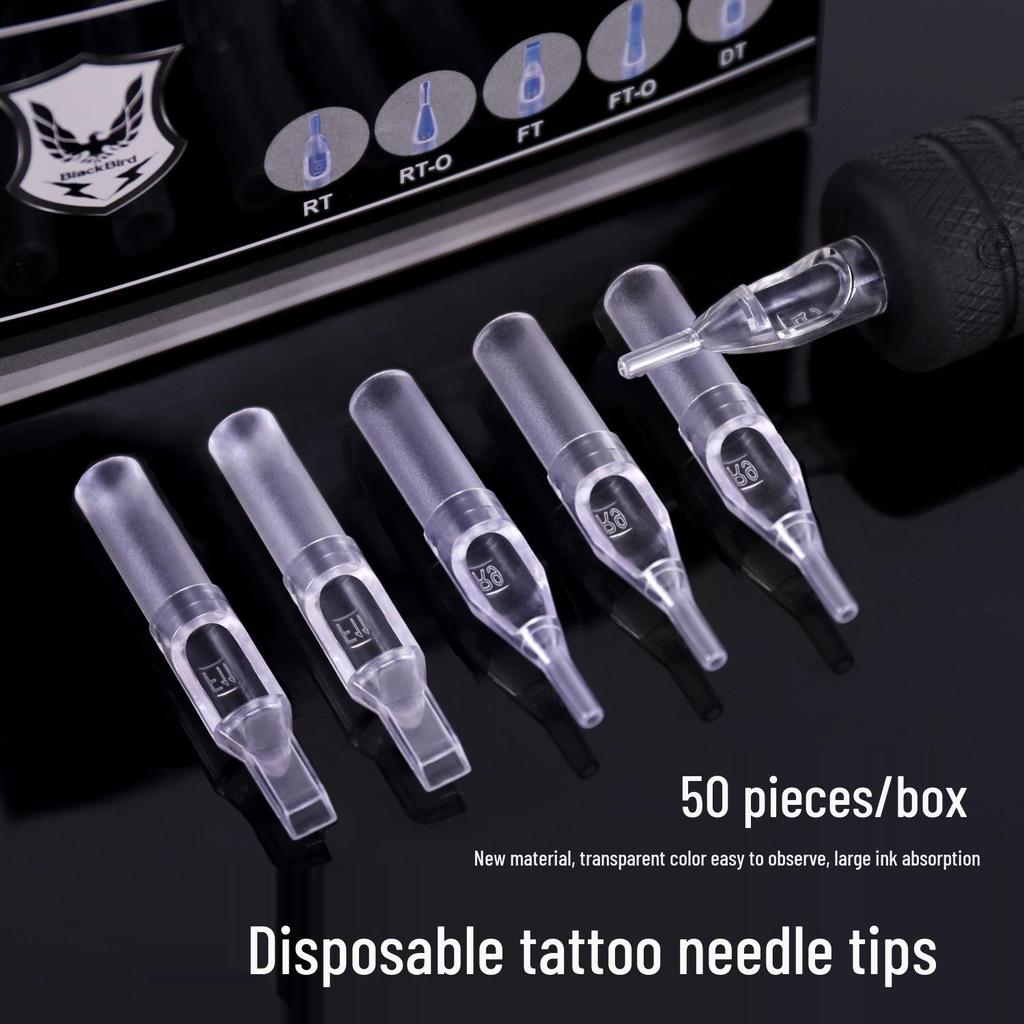 Black Bird Transparent Needle Tip Tattoo Nozzle RT/MFT - Disposable Auxiliary Supplies