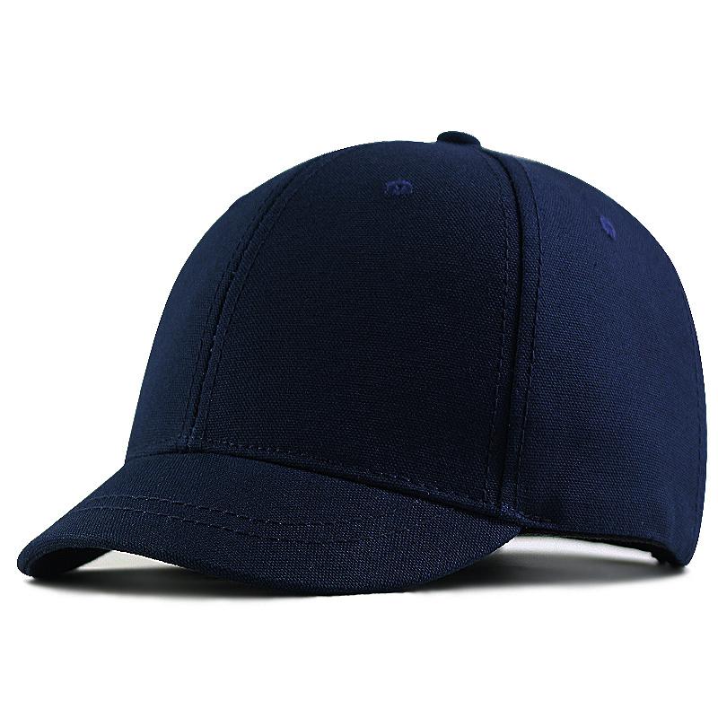 Men Short Bill Brim Baseball Caps Big Head Large Size Wool Hats Male Plus Sizes Felt Canvas Snapback Hat 55-60cm 60-65cm