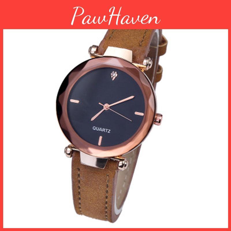 Stylish Ladies' Round Dial Wrist Watch With Chic Design And Adjustable Pin Buckle