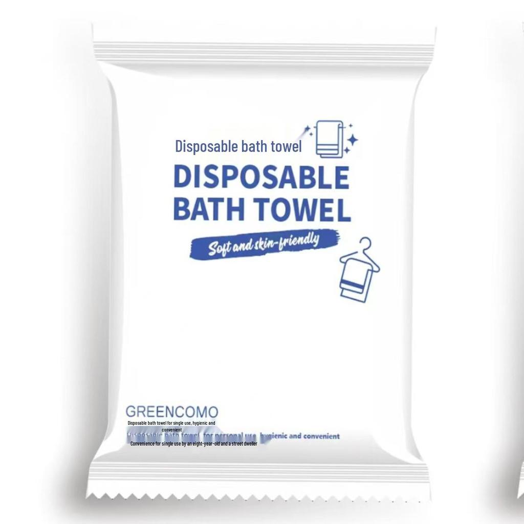 Individually Packaged Large Disposable Bath Towel for Hotel, B&B, Salon - Thick, Portable, Wet/Dry Use