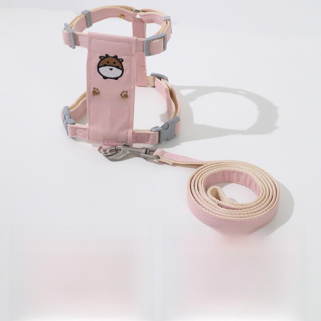 

Pet Leash With Nylon And Metal Buckle For Cats And Small Dogs Pet Travel And Exercise S рожевий