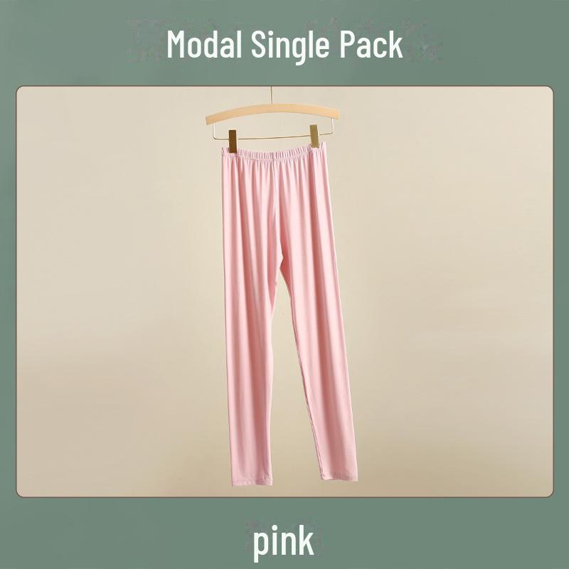 

Женские модальные осенние леггинсы: Утягивающий, эластичный хлопок, теплый, варианты больших размеров XL (130-170 jin) розовый