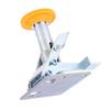 Trolley Brake Floor Lock Iron Galvanized Trolley Cart Lock with TPU Pad for 3in Casters