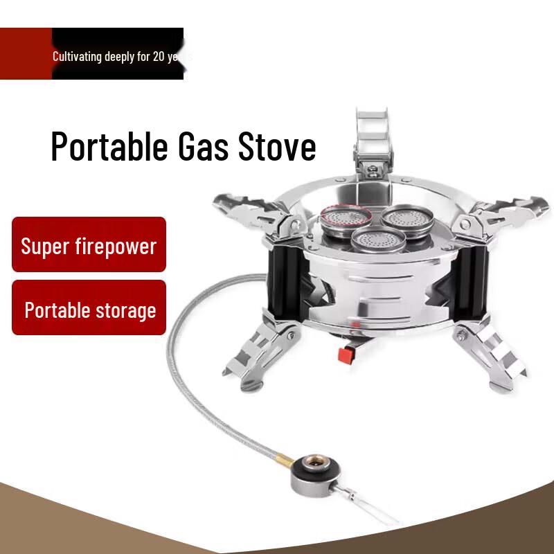Portable Windproof Camping Gas Stove Kit