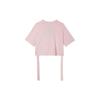 Nike Logo Micro Round Neck Solid Color Short Sleeve T-Shirt Women Tops Pink DM6575-610