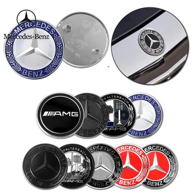 Yeni Sıcak 2026 57MM Araba ABS Ön Kaput Amblemi Çıkartma Kapağı Mercedes Benz AMG A B C D M S R G Sınıfı W212 W108 W176 W204 C300 G İçin