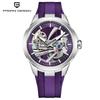 Pagani Design Men's Skeleton Hollow Automatic Mechanical Watch Luxury Sapphire Glass Stainless Steel Sports Watch Men's