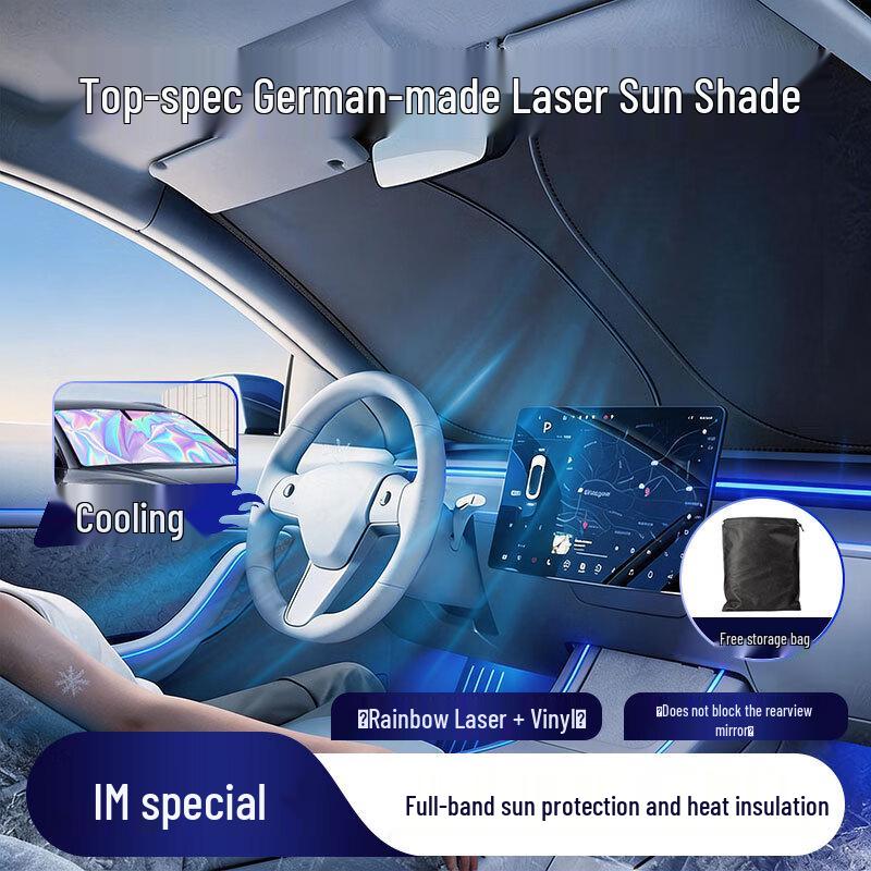 Compatible Sunshade Sunshield for IM Motors LS6/L6/LS9/LS7 Vehicles - Heat Insulation Windshield Protection