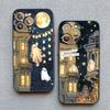 Matte Phone Case For iPhone 17 16 11 13 12 14 15 Pro Max 12 Mini 16 15 Plus X XS XR Ghost Illustration 11 Silicone Back Covers