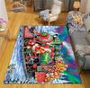 Christmas Rug  Santa Playroom and Bedroom Plush Carpet Non-slip  Soft Play Mat Bed Area Rug Parlor Decor