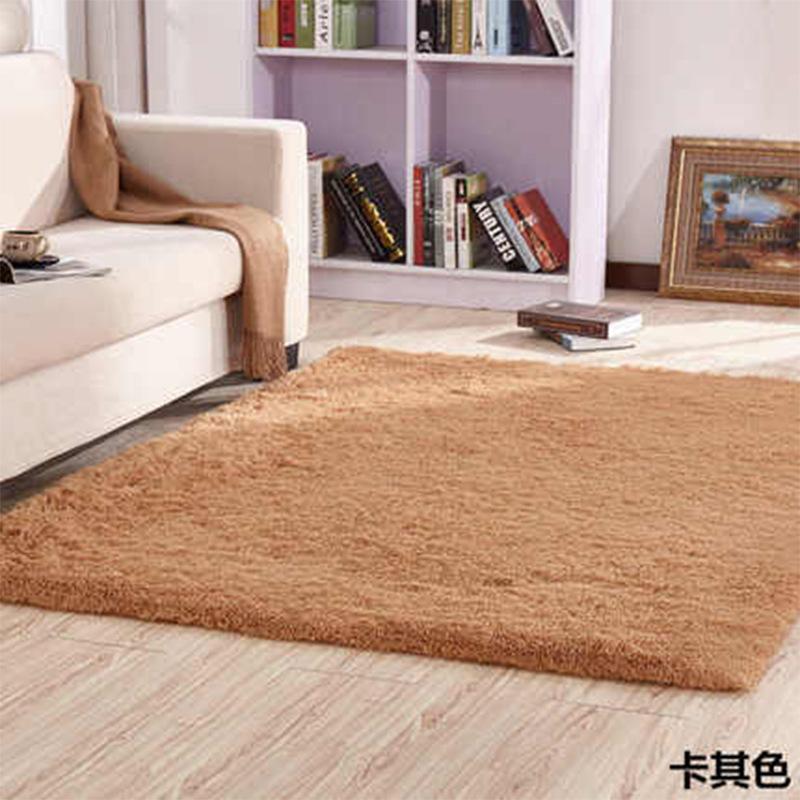 Solid Color Silk Wool Carpet Variegated Tie-Dye Gradual Change Floor Mat Room Coffee Table Mat Internet Celebrity Hair Covered Balcony Bay Window Mat