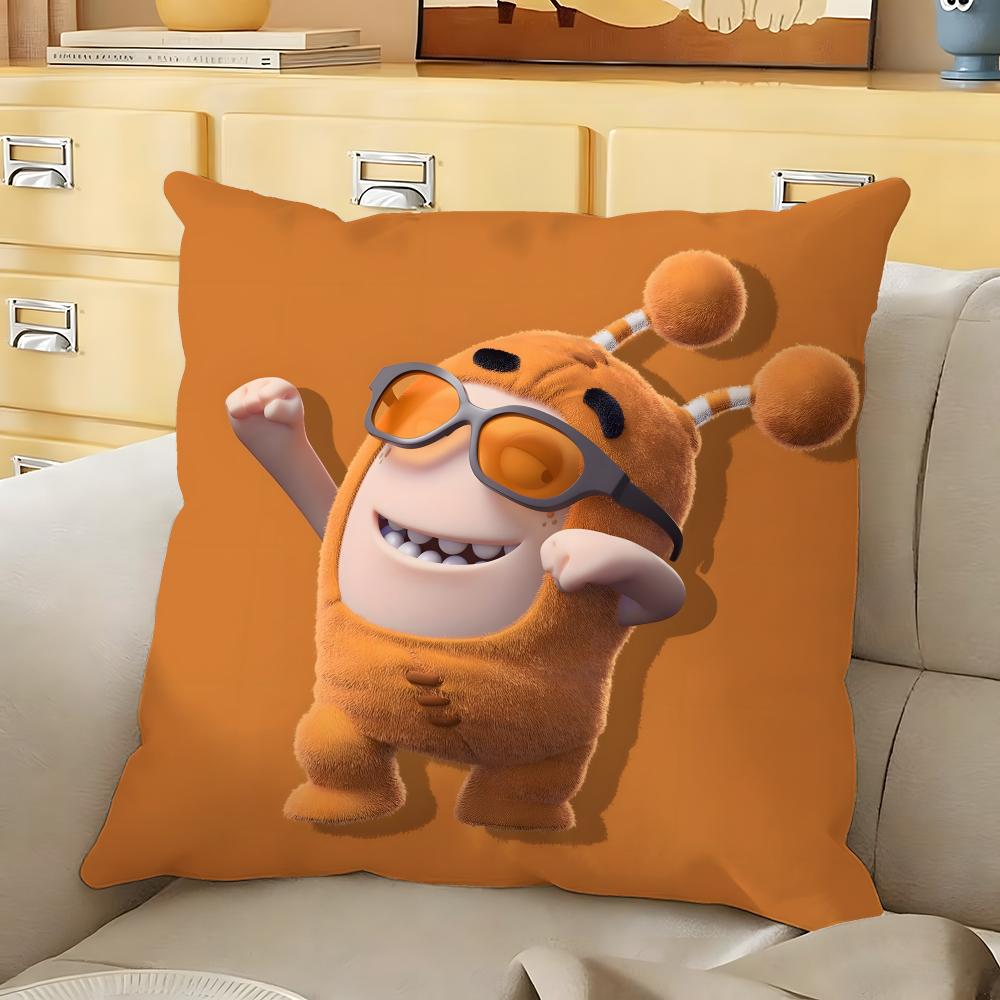 

Cartoon OOddbods Cushion Cover Soft Durable Reversible Pillow Cover Home Car MultiScene Daily Comfort Pillowcase 30X30cm