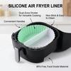 Food Grade Silicone Baking Tray Creative Circular Oven Mat Silicone Air Fryer Liner  Air Fryer Use